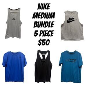 Nike  Tops Bundle 5 pieces Size Medium tank tshirt Athletic wear